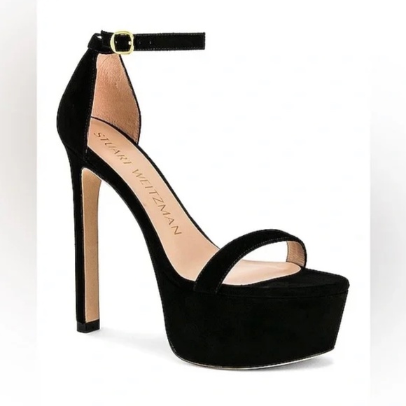 Stuart Weitzman NUDIST HOLLYWOOD PLATFORM SANDAL Sz 7 - Picture 1 of 9